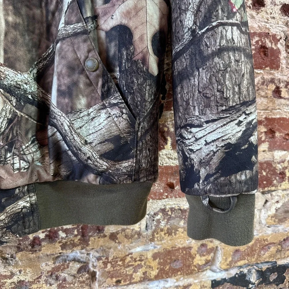 Cabela's Youth XL Camo Hunting Jacket Reversible Brown Full Zip
